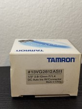 Tamron 13VG2812ASII-SQ 2.8-12mm f/1.4 Vari-Focal CCTV Lens 1/3" CS-Mount w/ Conn