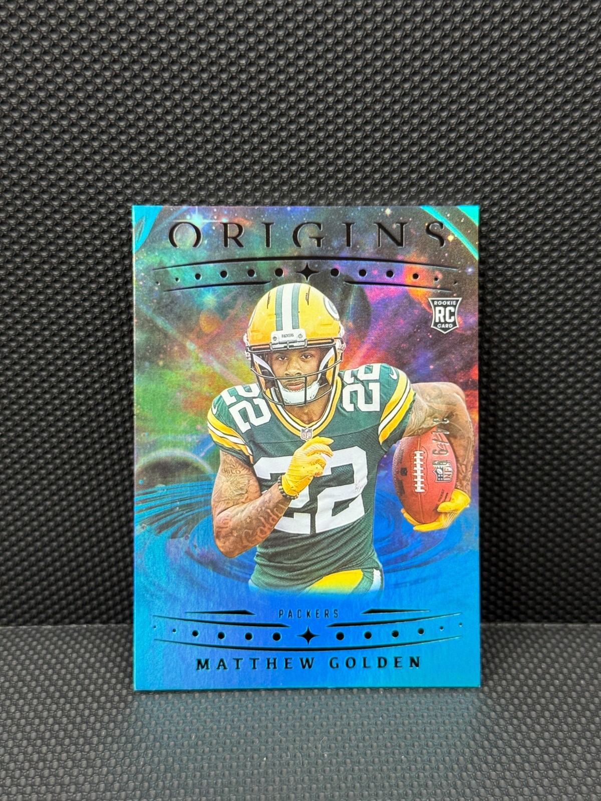 2025 Panini Origins Matthew Golden /99 Holo Blue #101 Packers