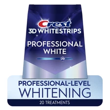 3D Whitestrips Professional White At-Home Teeth Whitening Kit, 20 Treatments.