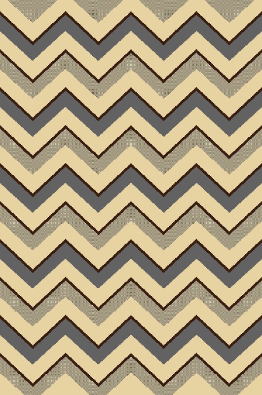 Modern Gray Ivory Area Rug 2x4 Oval Striped Multi Carpet - Actual Size 2'7"x4'2"