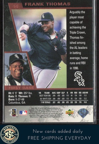 Frank Thomas 1997 SP #50 Chicago White Sox - Bild 2 von 2
