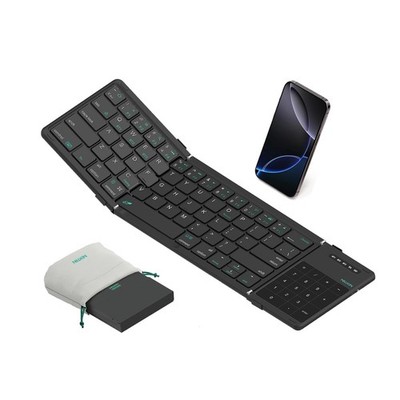 Nillkin Upgraded Foldable Bluetooth Keyboard with Touchpad & Number Black 