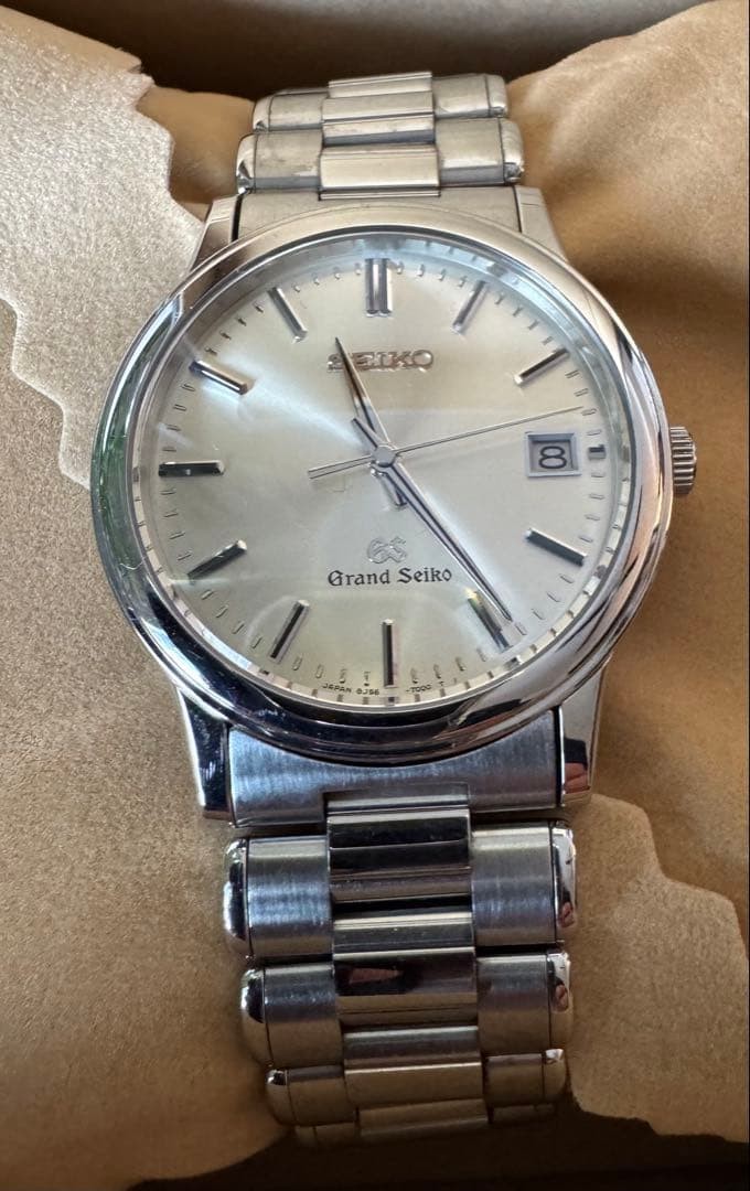 グランドセイコー クォーツ 腕時計 シルバー　GS SBGF013 Grand Seiko Silver Men's Watch - SBGF013 for sale online | eBay