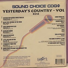SC8214 COUNTRY HITS  SOUND CHOICE KARAOKE CDG LOT FL GA