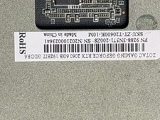 Not Working Zotac Gaming GeForce RTX 2060 6GB GDDR6 192-bit Graphics Card