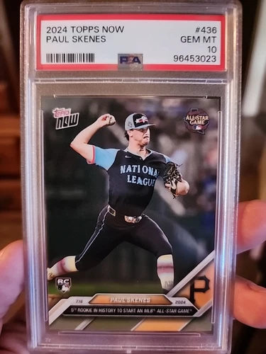 Paul Skenes 2024 Topps Now #436 PSA10 Rookie All Star Game Starter