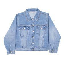Carolina Blues Studded Denim Jacket Blue Womens Xl