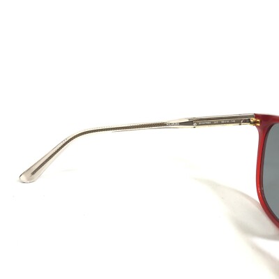 Bottega Veneta Sunglasses BV0079SA 003 Clear Red Square Frames with Gray Lenses Bottega Veneta Sunglasses BV0079SA 003 Clear Red Square  main image 4