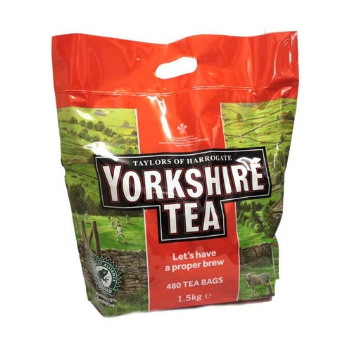 Taylors of Harrogate Yorkshire Tea Bags 480, Black Tea, 1.5kg Catering