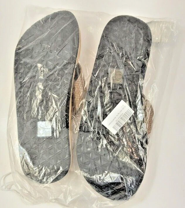 Comfortable Brown Yoga Mat Thong Flip Flops with Arch Support in Size 14