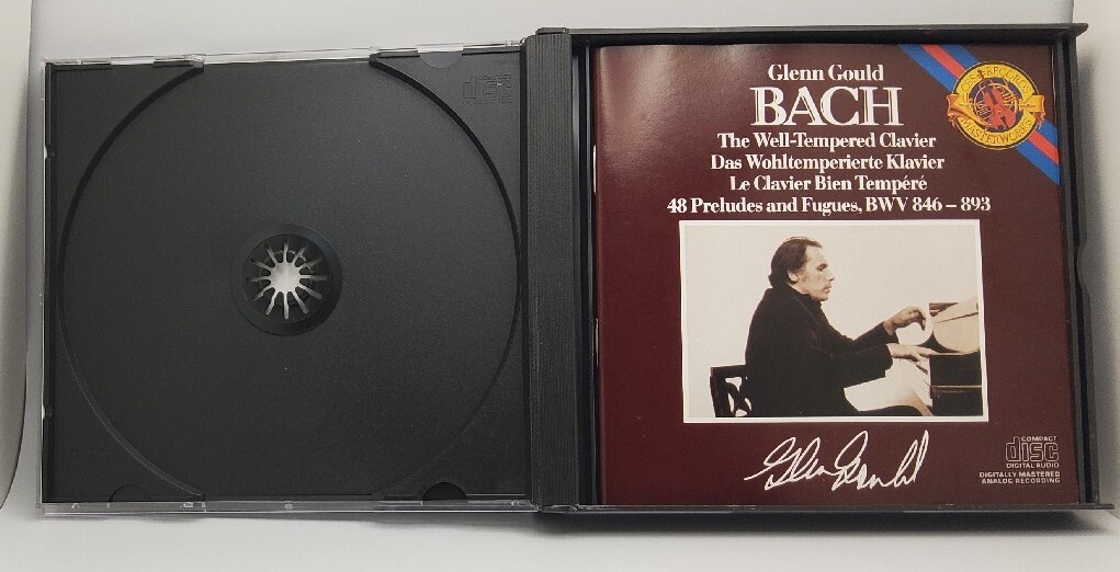 Glenn Gould - Bach CBS Masterworks 2 CD Set, NO DISC ONE, 2