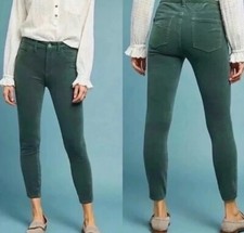Anthropologie Green Pilcro And The LetterPress high rise skinny size 30 EUC