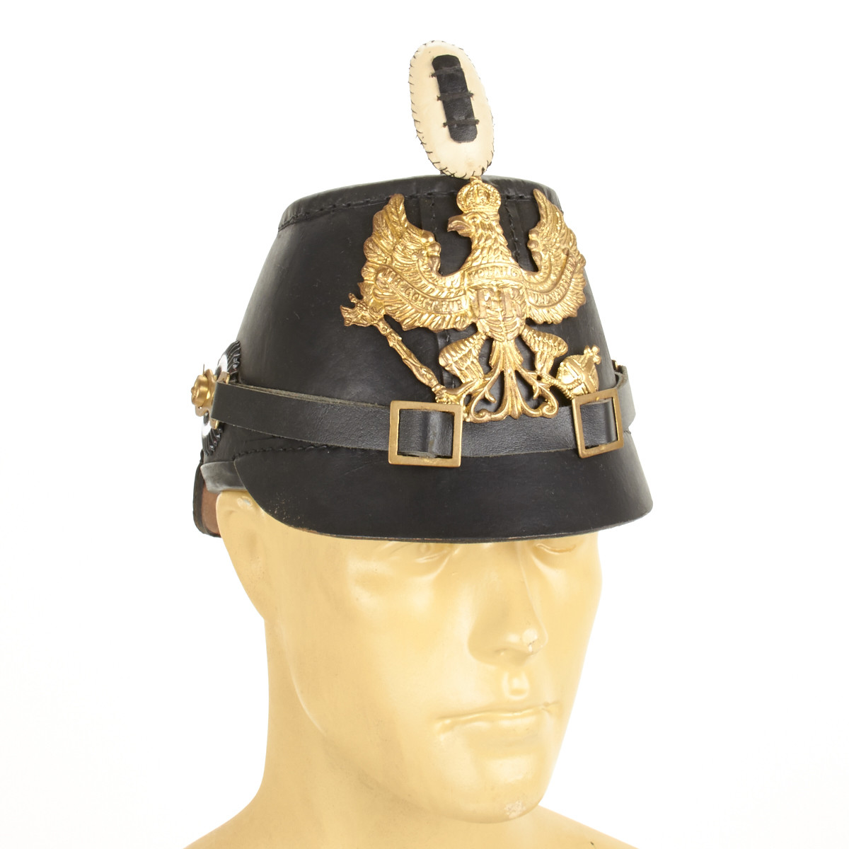 Prussian Jager Enlisted Shako Leather Helmet | eBay