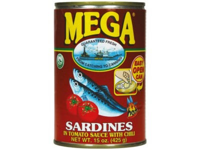425g Mega Sardinen in Tomaten Sauce Chili scharf Sardines Tomato Sauce Chili