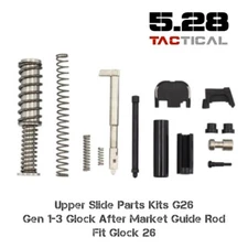 Upper Slide Parts Kits G26 Gen 1-3 Glock After Market Guide Rod Fit Glock 26