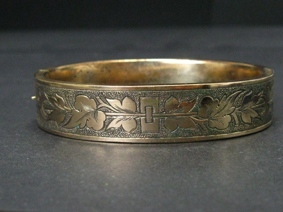 Victorian gold filled bangle best sale bracelet
