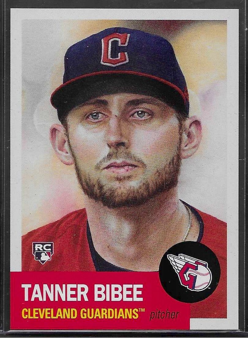 2023 TOPPS LIVING SET # 660 TANNER BIBEE Rookie Cleveland Guardians 1,503 PR
