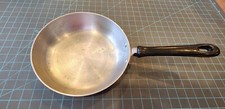 Vtg Toy Child  s Aluminum Frying Pan Skillet Cookware - Black Handle - ITALY - PP