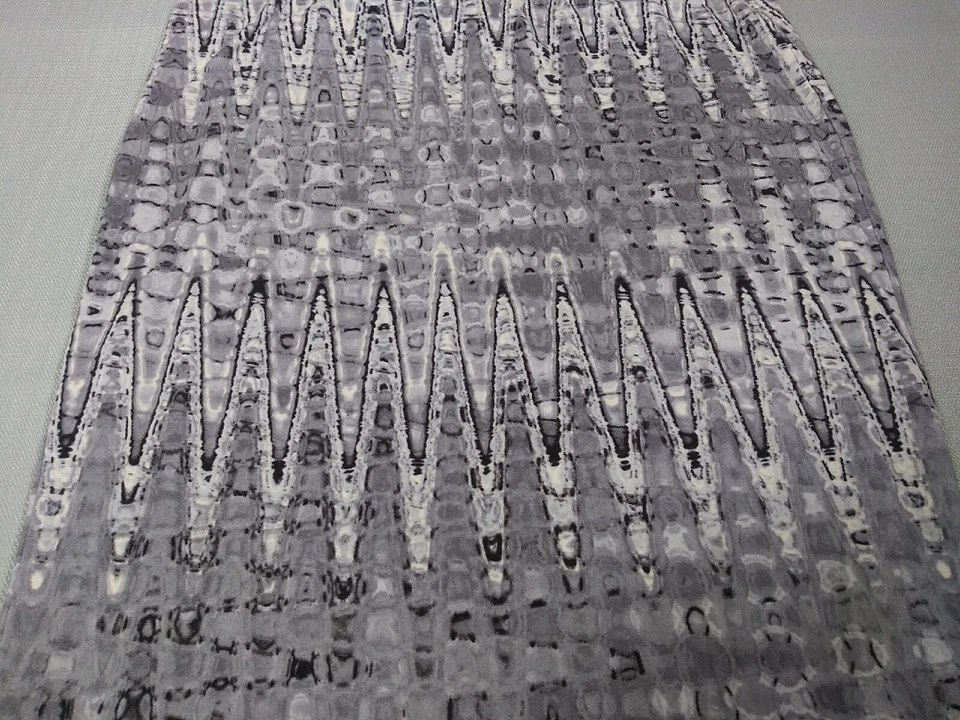 Falda Matty M Mujer Grande Línea A Gris Blanco Tie Dye Elastizada Pull On Nueva Foto 3 de 4