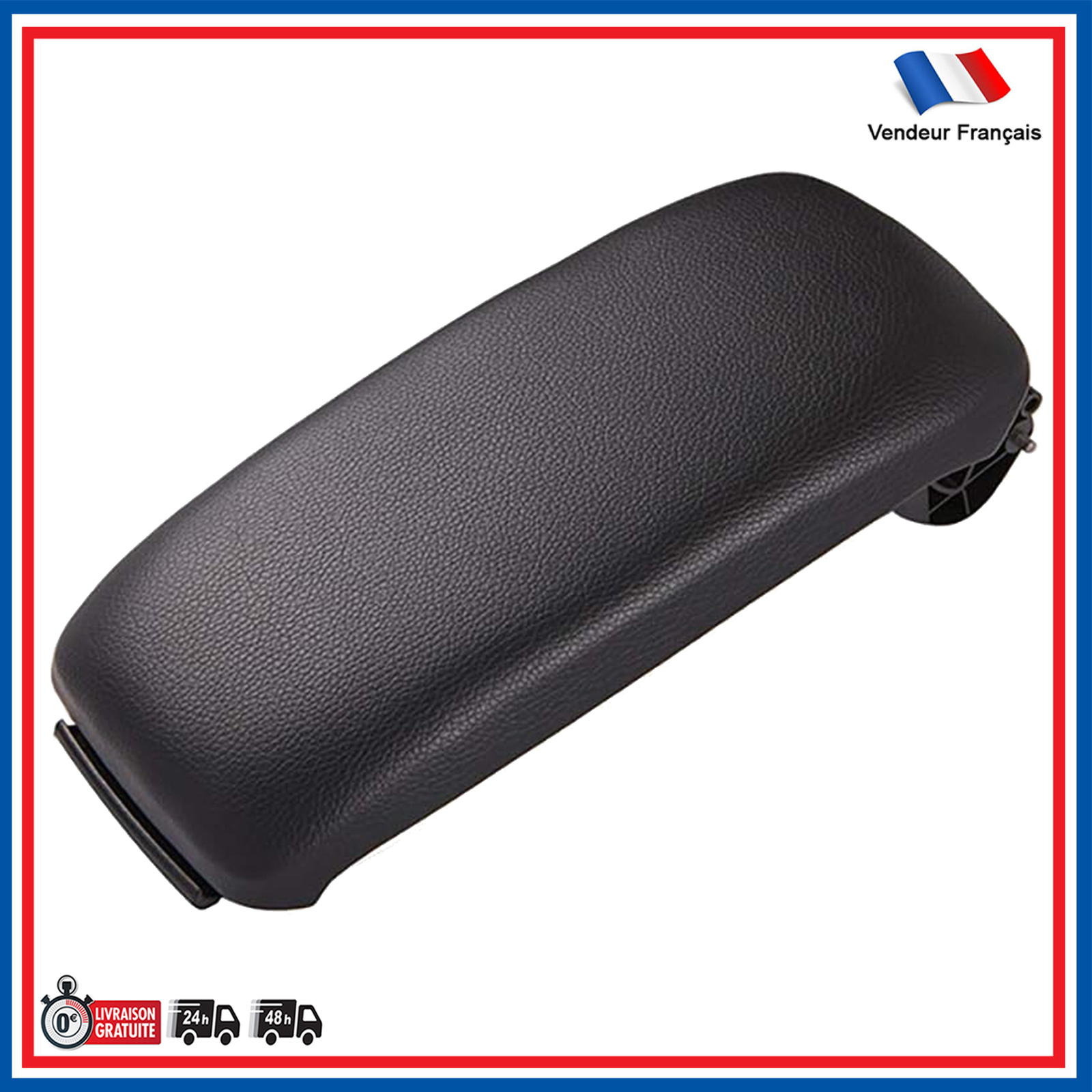Couvercle accoudoir central Audi A3 8P1 noir console rechange 2003-2013 référence 8P0864245D1BF