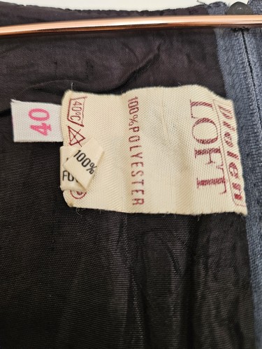 Original 1970's Dress. Diolen Loft. Size 40. UK 12. Small Size - Foto 5 di 5