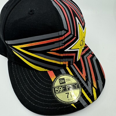 NWT Fox Racing x Rockstar x New Era 59FIFTY All Over Print Vintage