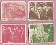 4 Different 1950 Wm Boyd Hopalong Cassidy Trading Cards 47 59 66 86 RARE S3