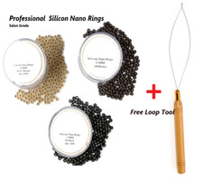 1000  Silicon NANO Beads tool hair extensions + Free Micro/Nano Tool