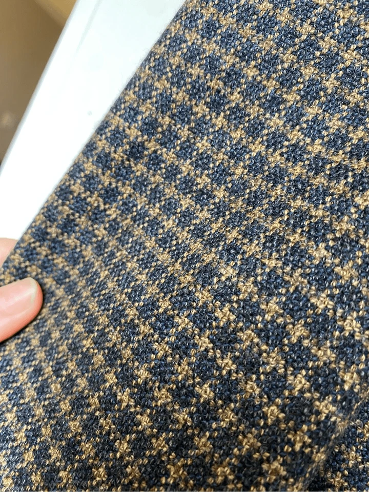 ABRIGO TARTÁN MASSIMO DUTTI HECHO A MANO DE GRAN TAMAÑO LANA CUADROS RARO Talla 48/38 Foto 3 de 4