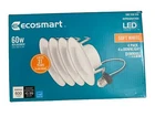 EcoSmart (60W replacement) 4" White LED Recessed Trim Daylight 4-pack