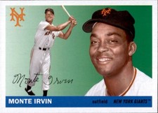 2020 Topps Archives MONTE IRVIN 1955 Style Base Card Giants #97