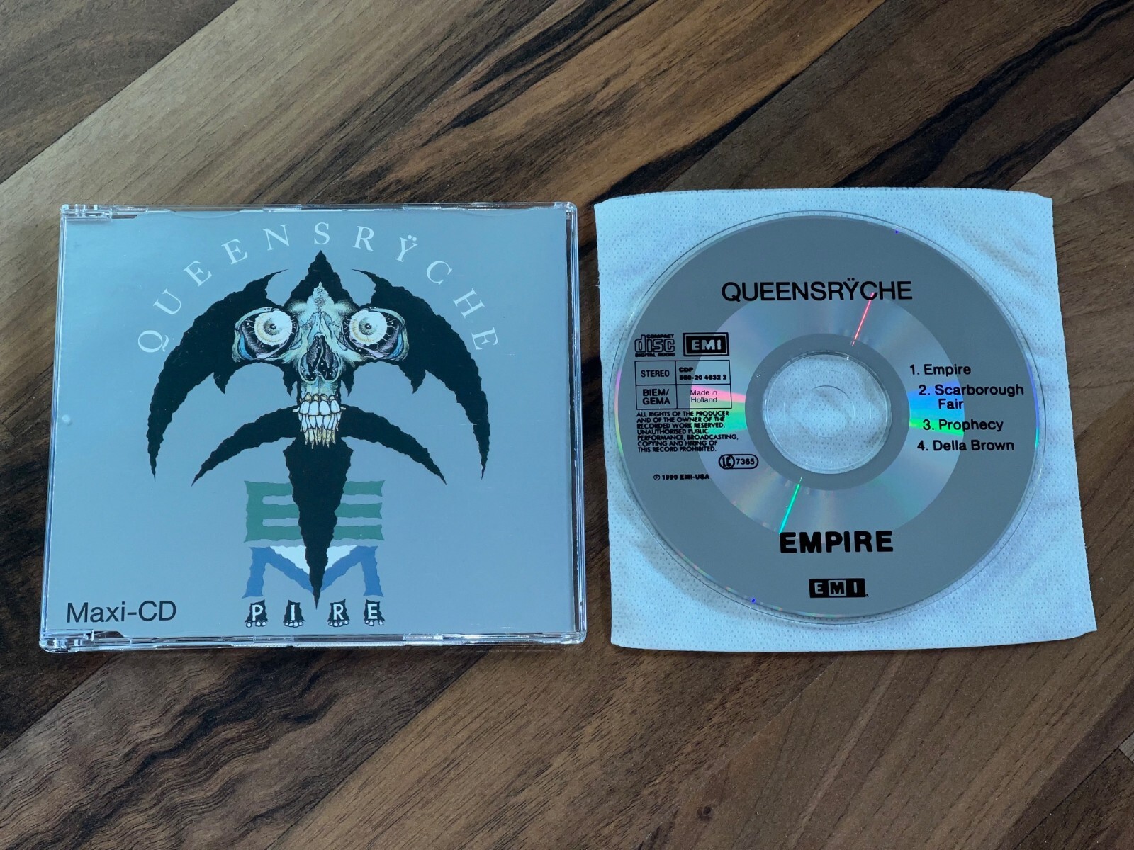 QUEENSRYCHE  Empire OOP 1990 EUROPEAN CD single