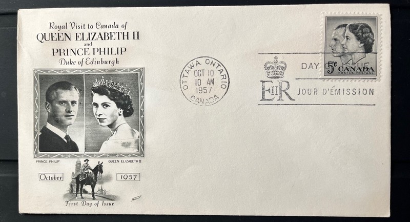 Canada FDC #374 Royal Visit to Canada  1957