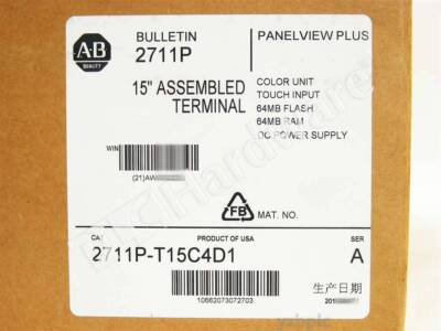 AB 2711P-T15C4D1 2711P-T15C4D2 Protective Film with Touch Screen Glass