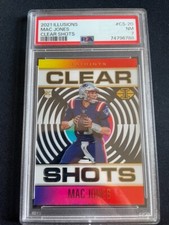 2021 Illusions MAC JONES Clear Shots  #CS-20 Rookie RC  PSA 7 PATRIOTS
