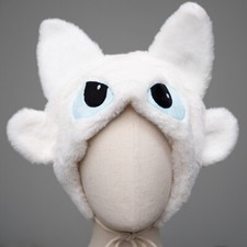 Image of How to Train Your Dragon furry hat, Light Fury cosplay hat, Light Fury costume