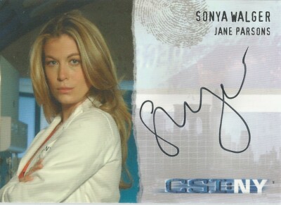 CSI New York - NY A8 Sonya Walger ''Jane Parsons'' Autogrammkarte