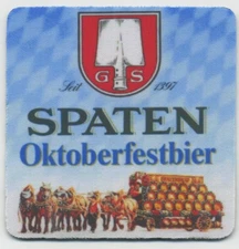 Spaten Oktoberfest Bier COASTER - German Beer