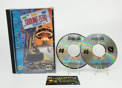 Ground Zero Texas (Sega CD, 1993) CIB Complete Video Game - READ!