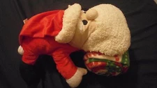 Brand New Huggable Little Monsters Santa Claus With Fleece Blanket Christmas