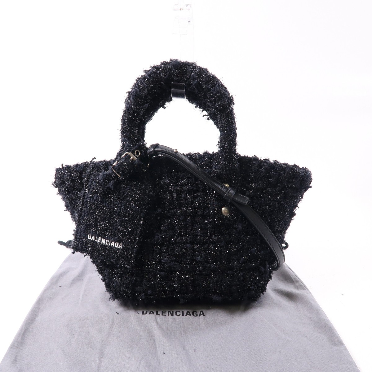 BALENCIAGA SHW Mini Bistro 2way Shoulder Bag Tweed Black | eBay BALENCIAGA SHW Mini Bistro 2way Shoulder Bag Tweed Black | eBay