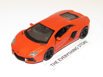 自動車 Welly Lamborghini Aventador LP700-4 1:24 WELLY LAMBORGHINI AVENTADOR LP700-4 ORANGE 4.5 INCHES LONG NEW NO