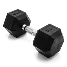 CAP Barbell 30 lb Coated Hex Dumbbell Weight New Edition for Home Gym Fitness