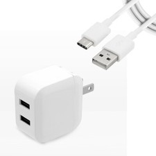 High Reliable Dual USB Power Adapter Type C Cable f Samsung Galaxy S22 SM-S901U