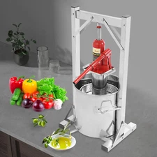 12L Stainless Steel w/ Hydraulic Jack Fruit Press Wine Cider Making Juice Press