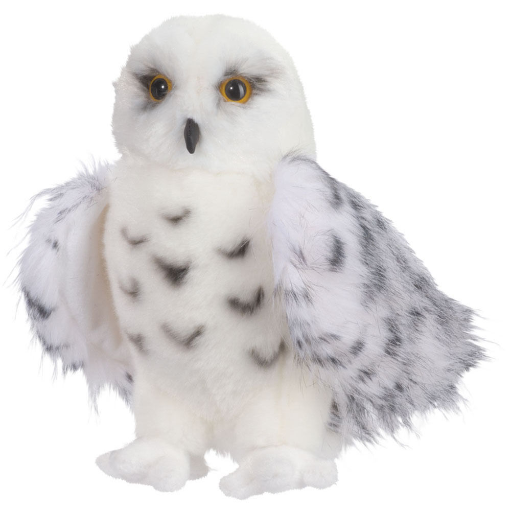 Douglas Wizard Snowy Owl Plush Stuffed Animal Toy 8" White Hedwig Child Cuddle