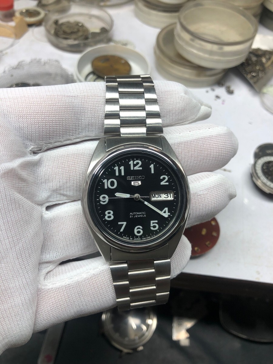 Seiko 5 7S26-0550 Military Day-Date Automatic Men's Watch | eBay