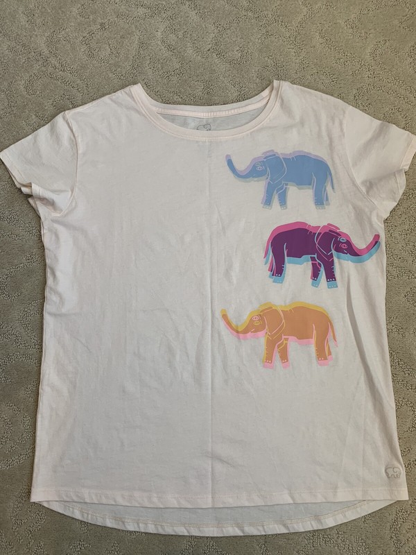 NWOT Women’s Ivory Ella Ellies Relaxed T-Shirt / Size S