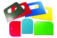 ROYLCO R5451 3 by 5-Inch Paint Scrapers, 4 Designs, 7-count
