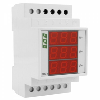 VCX Digitaler 3-Phasen LED Spannungsanzeiger 80-500V - DVM3P Modul